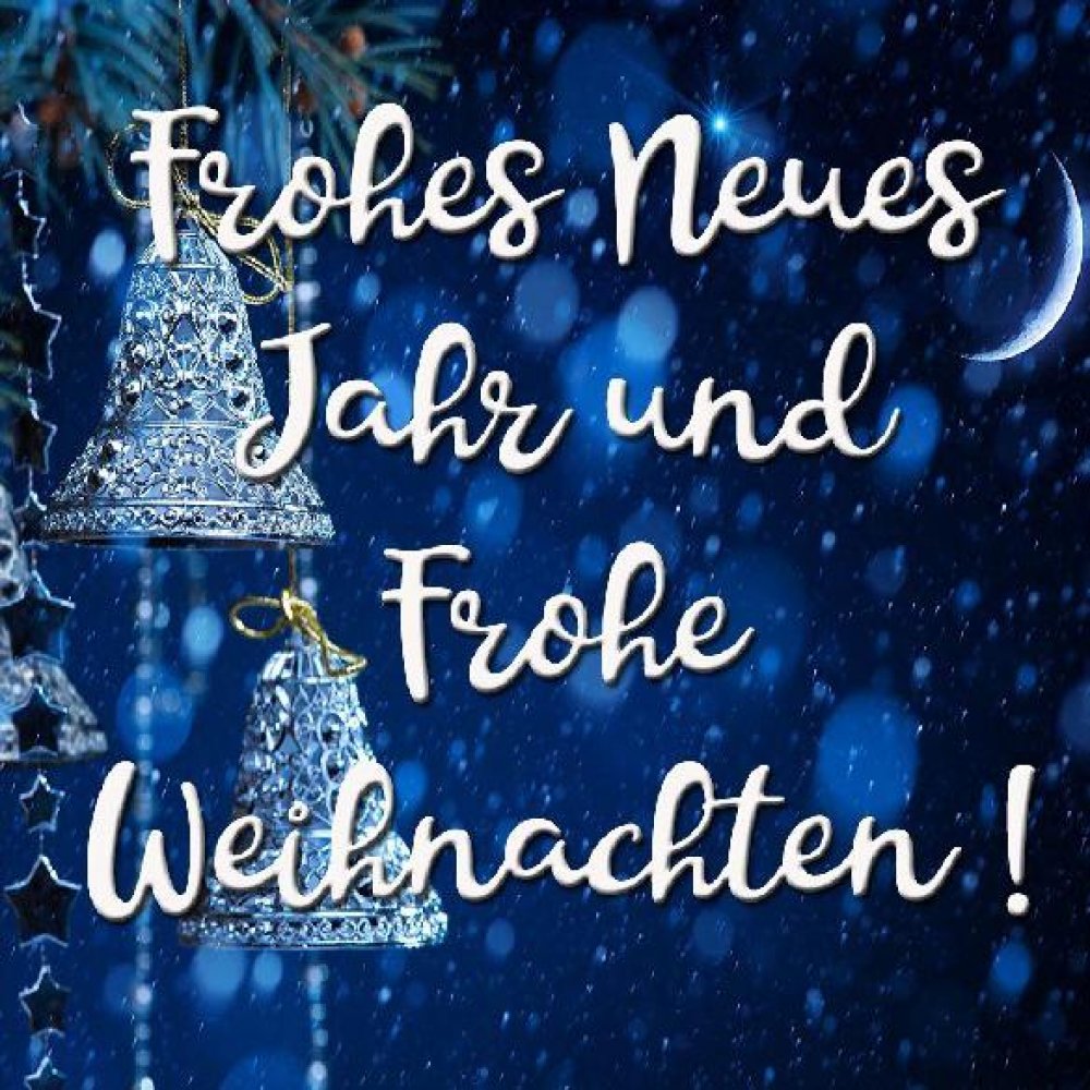 Немецкая открытка с новым годом и рождеством