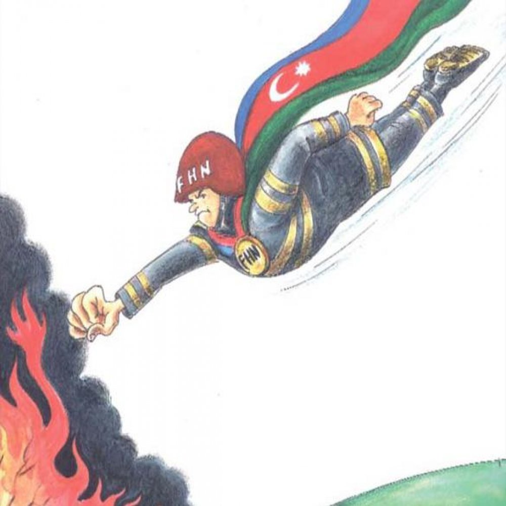 Азербайджанская открытка с 23 февраля