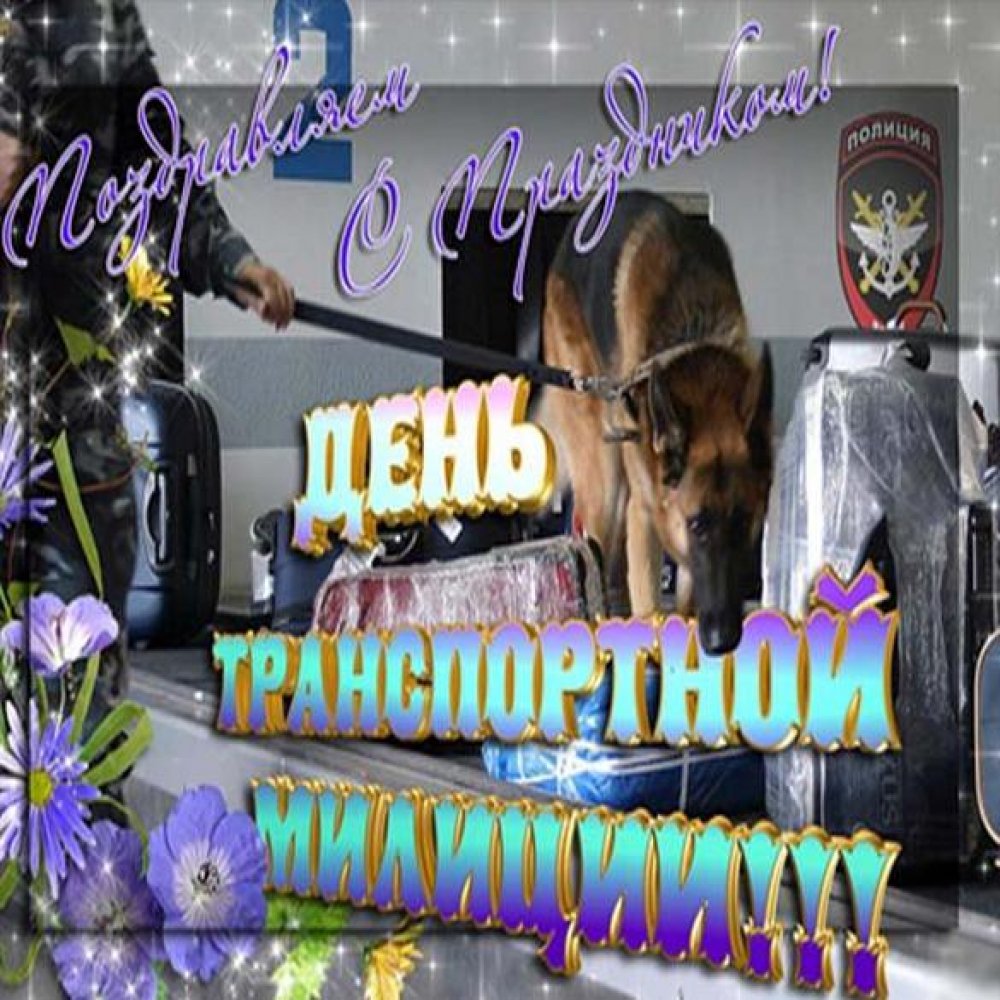 Поздравление в открытке на день транспортной полиции России