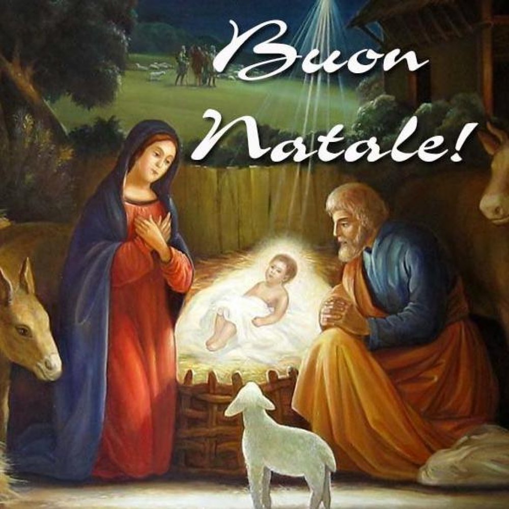 Итальянская открытка с Рождеством