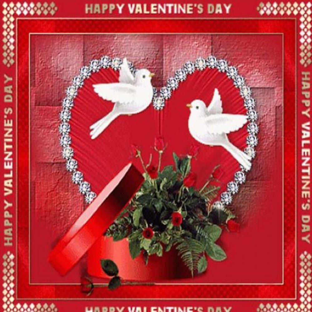 Креативная открытка с днем Святого Валентина
