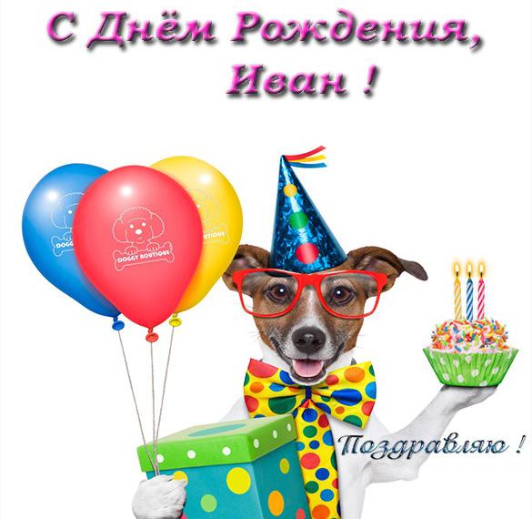 Прикольная открытка с днем рождения Иван