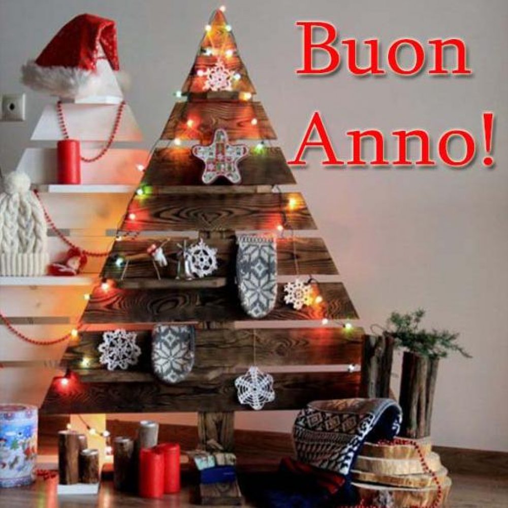 Открытка с Новым Годом на итальянском языке