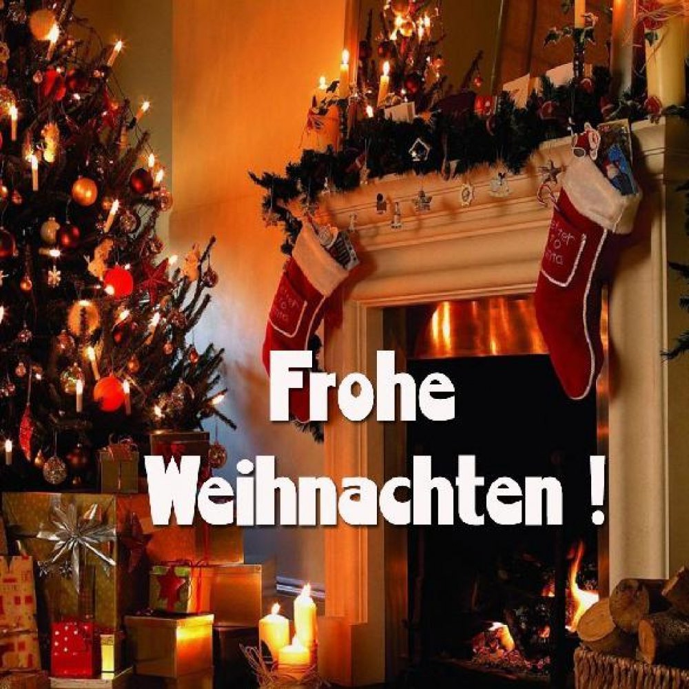 Открытка с Рождеством на немецком языке