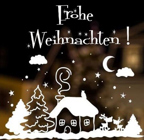 Электронная открытка с Рождеством на немецком языке