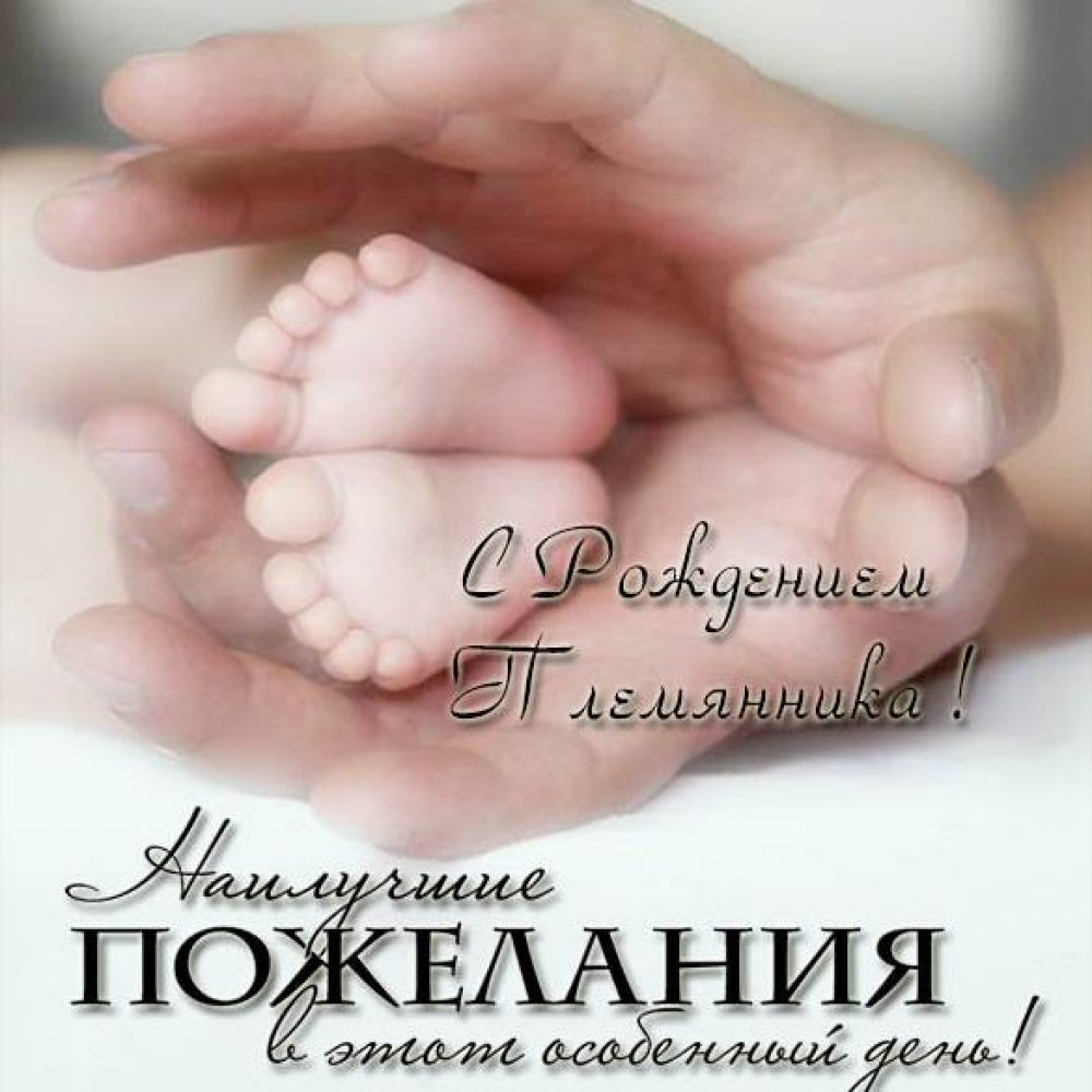 Поздравительная электронная открытка с рождением племянника