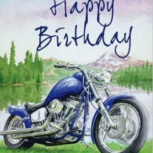 Картинка с днем рождения парню мотоциклисту