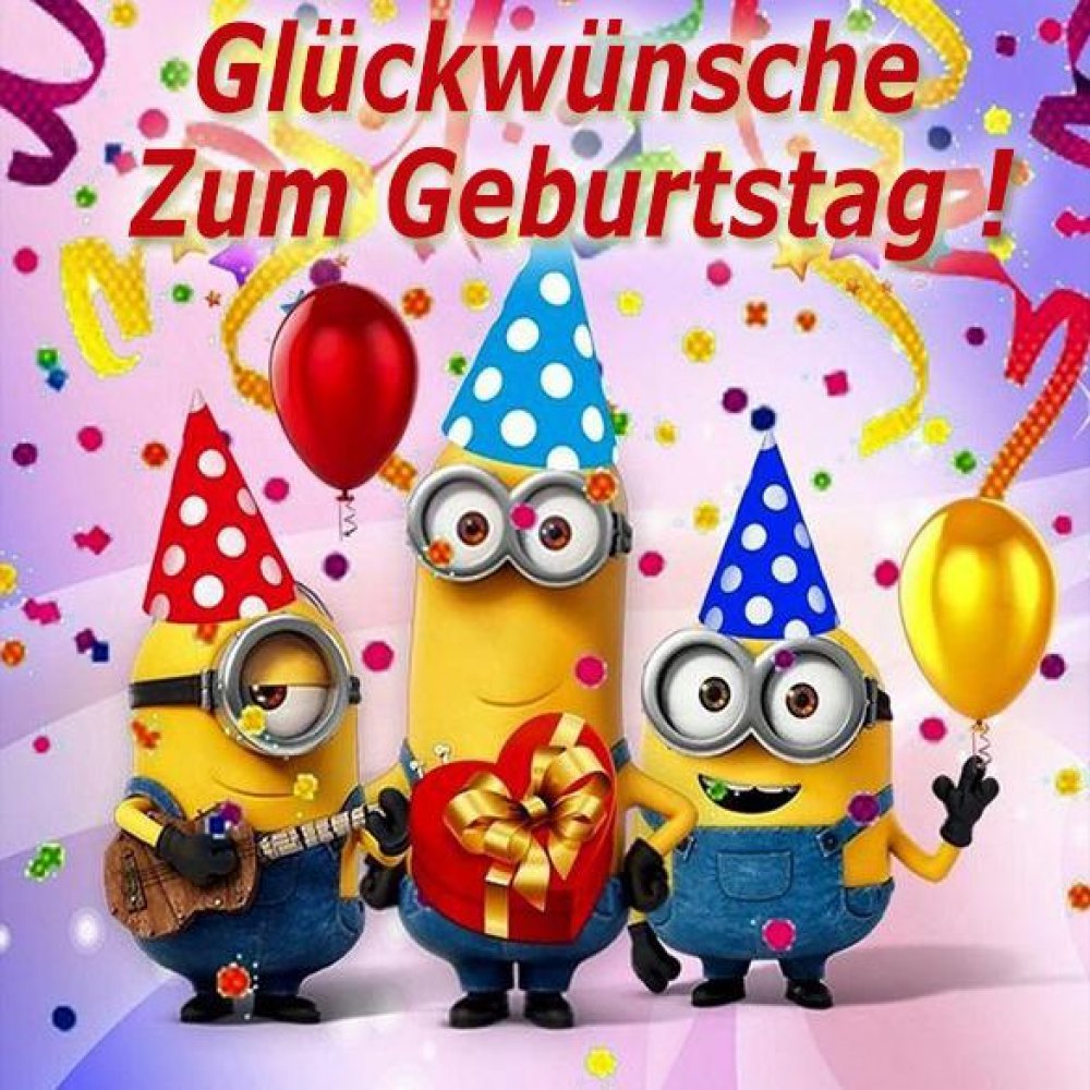 Прикольная картинка с днем рождения на немецком