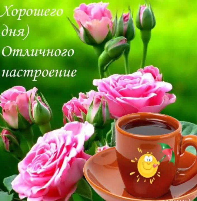 Кружка кофе и розовые лепестки цветов